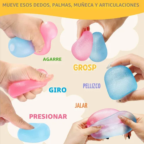 Miniatura 4 de Juguetes para ansiedad, pelotas antiestrés para niños y adultos, cambian de color en el sol, juguetes para ansiedad de azúcar de malta, bola de gel