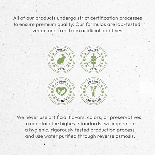Miniatura 6 de Secrets of the Tribe Gotu Kola USDA Organic Extracto sin alcohol, gotas de hierbas de alta potencia Hecho de hierba seca 100% orgánica
