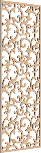 Miniatura 87 de Wheatland Paneles de pared decorativos de madera con calado, 9 3/8 pulgadas de ancho x 24 3/8 pulgadas de alto x 1/4 de alto, nogal