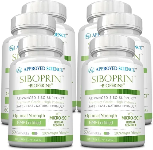 Miniatura 11 de Approved Science Siboprin - 60 cápsulas - Apoya el equilibrio intestinal, alivia la irritación intestinal, ayuda con calambres e hinchazón - Ácido