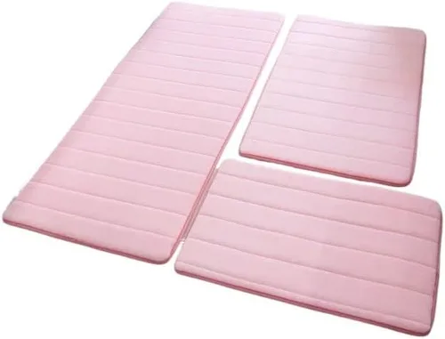 Miniatura 24 de Alfombra antideslizante de Baño De Espuma Viscoelástica, Tapete Moderno, Antideslizante, 3 Unidades Por Juego Alfombras de Baño