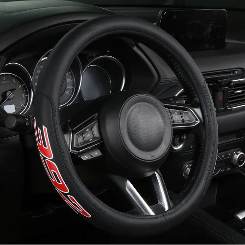 Funda elástica para volante de 15 pulgadas, no de cuero, transpirable, compatible con Challenger Charger Durango 300C, accesorios de automóvil