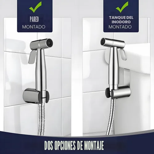 Miniatura 4 de Nueva versión de pulverizador de bidé de mano para inodoro, juego de rociador de bidé de baño de acero inoxidable de primera calidad, rociador