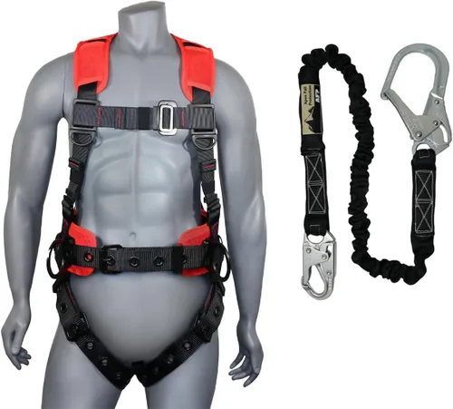 Miniatura 9 de Kit de arnés de protección contra caídas cómodo AFP Demon – Arnés de seguridad de cuerpo completo OSHA/ANSI PPE para trabajo de construcción