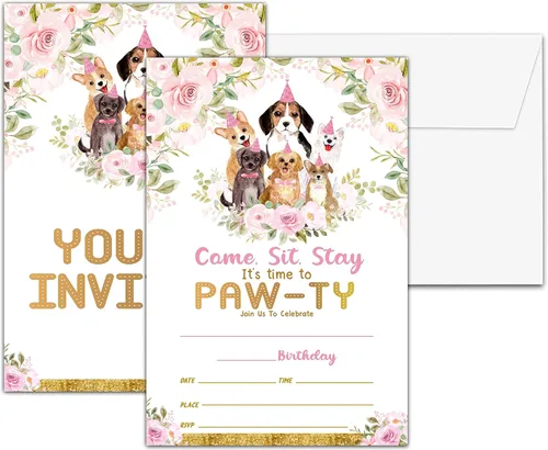 Miniatura 27 de Invitaciones para fiesta de primer cumpleaños, invitaciones de cumpleaños con purpurina de globo, invitaciones de cumpleaños de doble cara