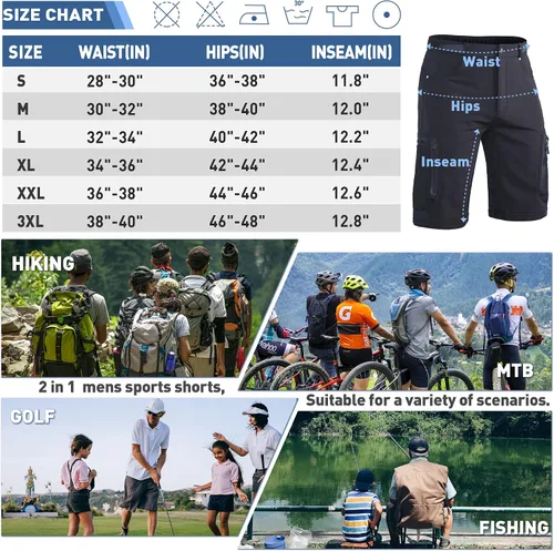 Miniatura 6 de Ally - Pantalones cortos holgados de ciclismo para hombre