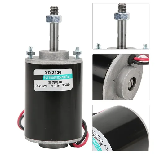 Miniatura 6 de Motor de CC de alta velocidad de 30 W de alta velocidad CW/CCW Motor de CC de imán permanente Motor de CC cepillado Mini motor eléctrico