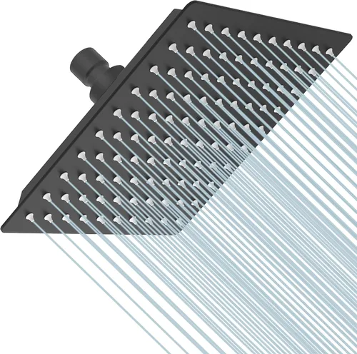 Miniatura 24 de BESy Cabezal de ducha de lluvia de 16 pulgadas, lluvia cuadrada de 16" y cabezal de ducha de baño de acero inoxidable de alta presión, ultra delgado