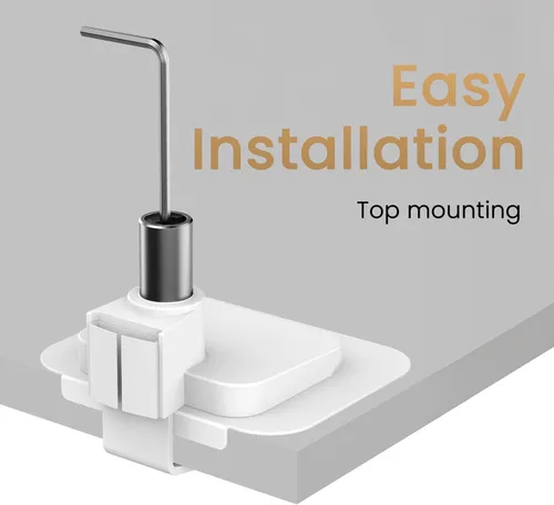 Miniatura 6 de BenQ BSH02 Ergo Monitor Arm - Soporte de monitor con resorte de gas para pantallas de hasta 45'' y 44 libras, de servicio pesado, instalación