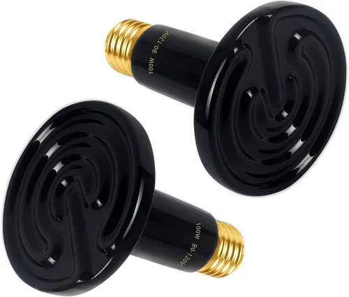 Miniatura 11 de Emisor infrarrojo de cerámica de 75 W, calentador de reptiles sin luz, para dragones barbudos, lagartos, tortugas, serpientes, anfibios y pollos
