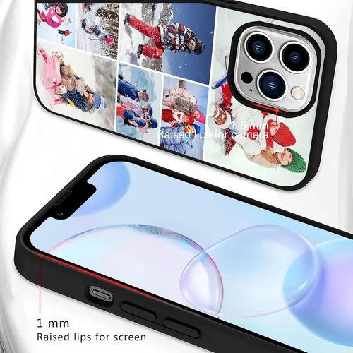 Miniatura 2 de Funda de teléfono con fotos personalizadas compatible con iPhone 17/17 Air/16/15/14/13/12/11 Pro Max/Mimi/Xs Max/Xr/7/8 Plus/Samsung Galaxy 7 Collage