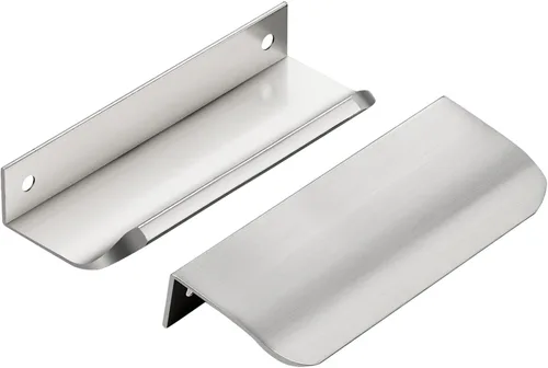 Miniatura 22 de Ravinte Hardware Paquete de 6 Manijas Doradas para Gabinete, Tiradores de Borde de Dedo de 3 Pulgadas (76mm), Centro de Orificio de 2 Pulgadas