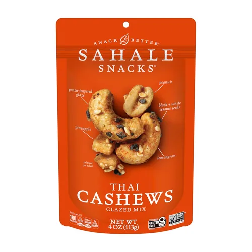Miniatura 21 de Sahale Snacks - Mezcla glaseada de pacanas al ron y bananas, 4 onzas (paquete de 6)