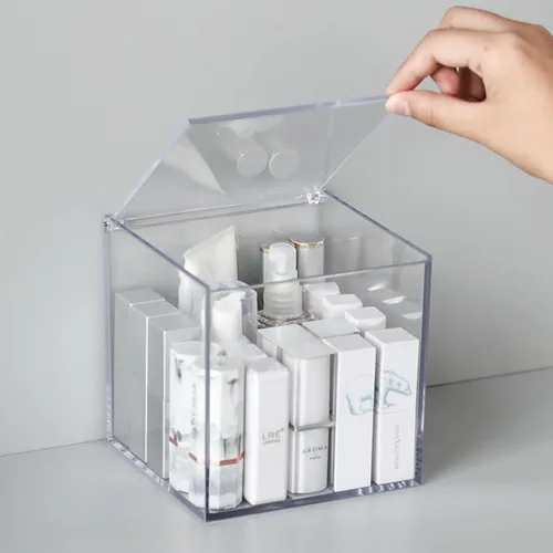 Miniatura 3 de KissYou Caja de acrílico con tapa, organizador de cápsulas de café, caja transparente para casa y oficina, cumpleaños, boda, graduación, decoración