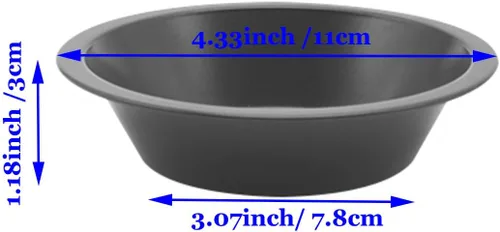 Miniatura 2 de Moldes pequeños para tartas de 4 1/3 pulgadas, mini panes redondos, para hamburguesas, panecillos para horno, freidora de aire, compatibles con olla