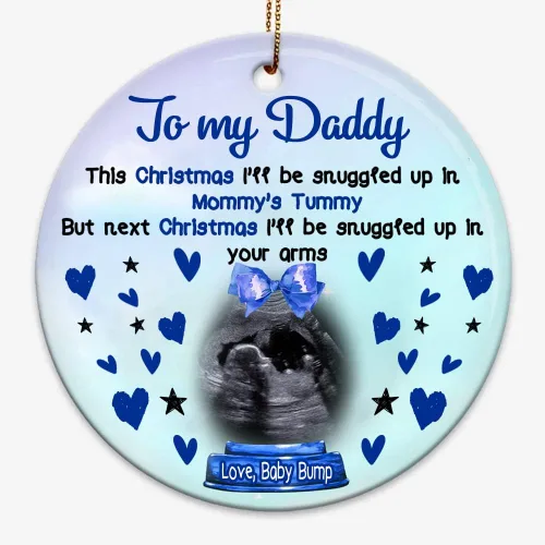 Miniatura 6 de Adorno personalizado para el árbol de Navidad para la primera Navidad, regalo para el nuevo padre de la madre de la protuberancia, adorno