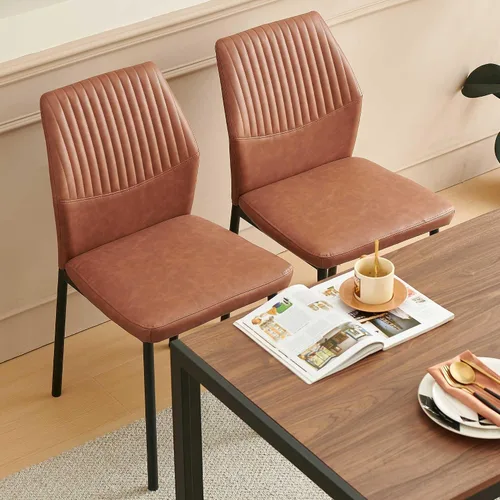 Miniatura 7 de Juego de mesa de comedor para 4, juego de mesa y sillas de comedor de cocina moderna de mediados de siglo, juego de comedor de 5 piezas para sala