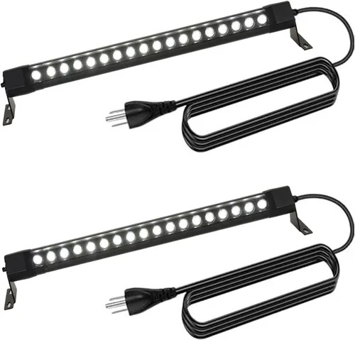 Miniatura 8 de Luz de Arandela de Pared Exterior de 72W, Barra de Luz de Arandela de Pared LED RGB Dimmable de 5000K de 48 Pulgadas, Luz de Etapa LED Impermeable