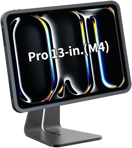 Miniatura 18 de Soporte magnético en el escritorio con funda de carga A6 para iPad mini (A17 Pro, A15 Bionic) de 8.3 pulgadas, forma clásica de L, base de metal