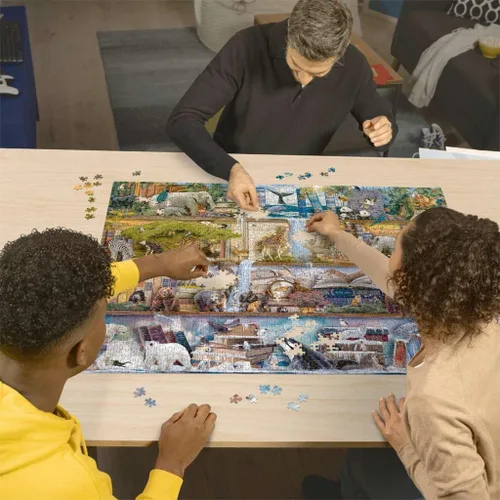 Miniatura 3 de Ravensburger - Big Animal World - Rompecabezas de 2000 piezas - Vista emocionante de los animales ápice del mundo - Hermosas imágenes - Enmarcable