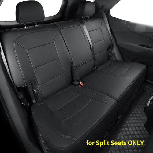 Miniatura 4 de RISINGSTAR Fundas de Asiento Terrain, aptas para GMC Terrain SUV 2018-2024 con asientos traseros divididos, piel sintética impermeable