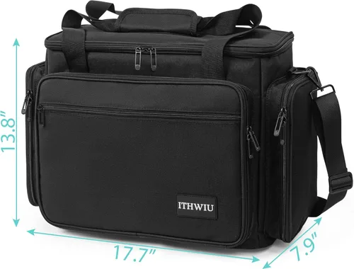 Miniatura 2 de Estuche de transporte para máquina de coser con múltiples bolsillos de almacenamiento para accesorios, bolsa universal de almacenamiento compatible