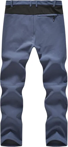 Miniatura 2 de TBMPOY Pantalones de snowboard para hombre, impermeables, softshell, para exteriores, senderismo, forro polar, resistentes al desgaste, resistentes