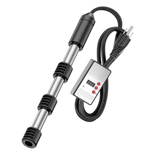 Miniatura 11 de Calentador de agua de inmersión eléctrico portátil de 1500 W, totalmente sumergible, fabricado con acero inoxidable 304 y cubierta de silicona