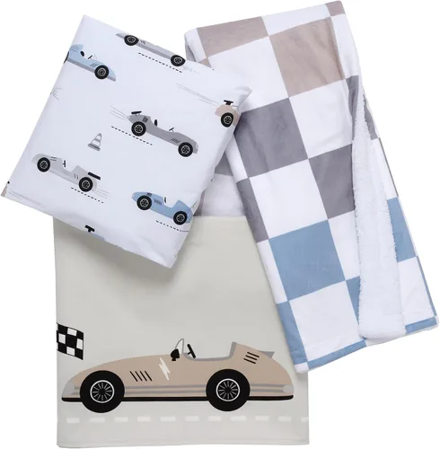 Miniatura 7 de Lambs & Ivy – Juego de cama para cuna de 3 piezas, diseño de autos/transporte, para bebé