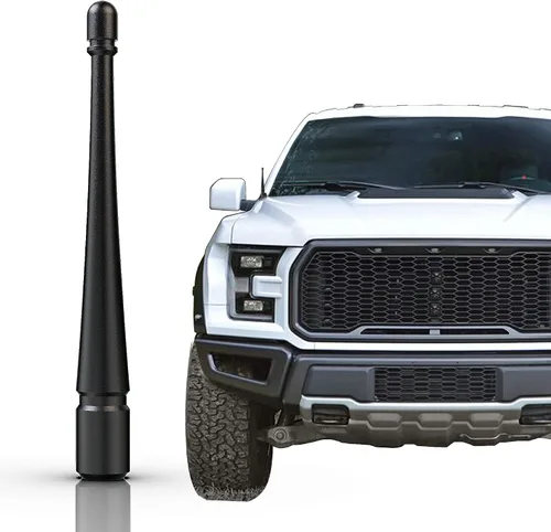 Antena corta de aluminio para accesorios Ford F150 1997-2026 - Reemplazo de antena de camión a prueba de lavado de autos - 4 pulgadas