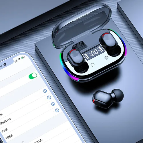 Miniatura 3 de Auriculares inalámbricos - Auriculares Bluetooth de 5.3 pulgadas - Micrófono integrado - Auriculares de sonido premium inmersivos - Estuche de carga