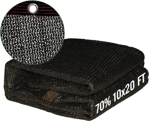 Miniatura 13 de UCINNOVATE Persiana de malla con bloqueador solar de 10 x 10 pies, 90% tela de tela para plantas con ojales, tela duradera resistente a los rayos UV