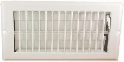 DANCO Registro de piso de acero de 4 x 10 pulgadas con caída de 1-5/16 pulgadas, blanco, 1 paquete (62070)