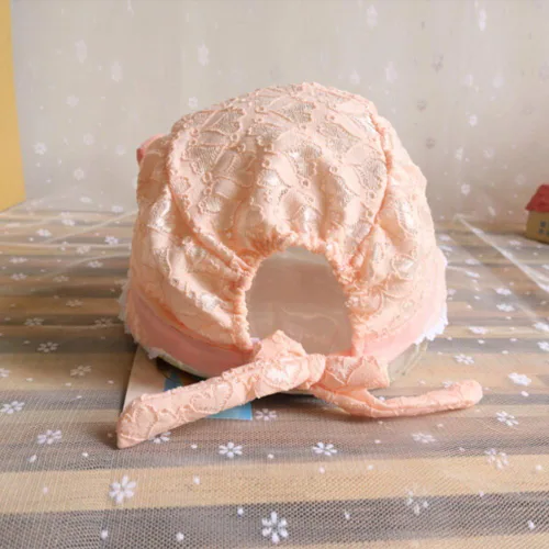 Miniatura 5 de Gorro de bebé con estampado de corazón, melocotón, para niñas, para el verano, de dibujos animados, cuidado del bebé