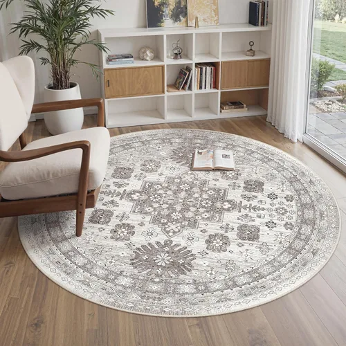 Miniatura 138 de zesthome Alfombra 4x6 - Alfombra Resistente a Manchas Lavable, Alfombras con Respaldo Antideslizante para Sala de Estar, Alfombras Pequeñas de Área