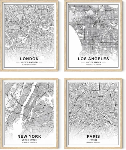 Miniatura 17 de HAUS AND HUES Arte de pared de la ciudad de Nueva York y pósteres de Nueva York, juego de 6 pósteres de la ciudad de Nueva York, decoración de pared