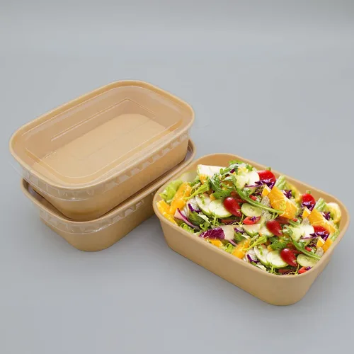 Miniatura 8 de Recipiente desechable de 17 onzas con tapas, 50 juegos de tazones de papel para acai compostables para fideos de sopa, aptos para microondas