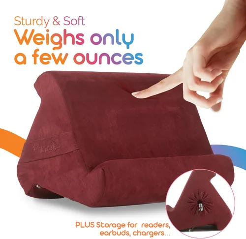 Miniatura 3 de Flippy Soporte de almohada original para tableta y soporte para iPad, regalo para amantes de los libros y lectores, soporte multiángulo con Nebbiolo