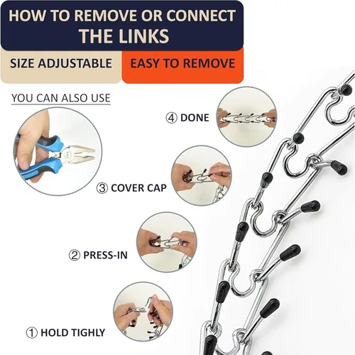 Miniatura 6 de DEYACE Collar de entrenamiento para perros con hebilla de liberación rápida, collar de acero inoxidable ajustable para perros pequeños, medianos