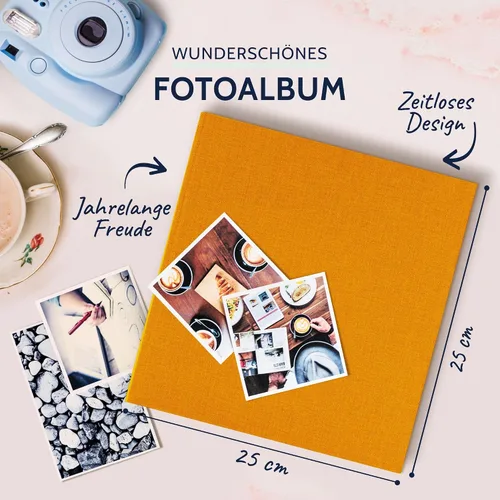 Miniatura 2 de Goldbuch Álbum de fotos, Summertime, 9.8x9.8 in, 60 Páginas con glassine, Amarillo, 9.8x9.8 in