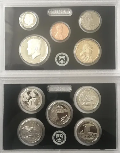 Miniatura 3 de 2018 S US Silver Proof Set Hermoso Cameo Final Prueba