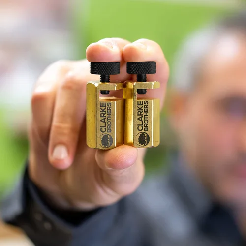 Miniatura 3 de Clarke Brothers Medidor de banda de rodadura de 2 piezas para marcos convencionales cuadrados o cuadrados de carpintería – Juego de medidores