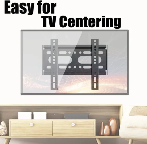 Miniatura 7 de Soporte fijo para monitor de TV para la mayoría de monitores de TV curvados planos de 14-42 pulgadas de 19, 24, 32, 40 pulgadas, montaje