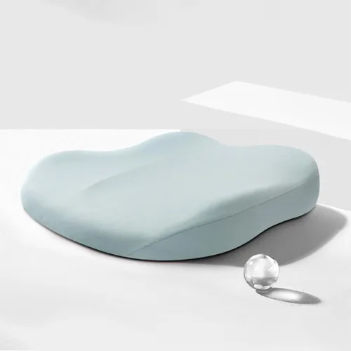 Miniatura 2 de Cojines para silla de oficina, almohada a tope para automóvil sentado durante mucho tiempo, cojín de asiento de alivio de presión en silla de Azul