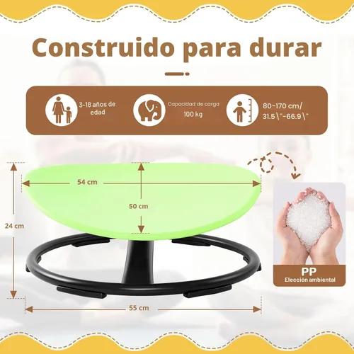 Miniatura 2 de Zhenx Silla Giratoria para Niños Autistas (3-18 Años), Silla Giratoria Sensorial para Adolescentes con TDAH/Autismo – Asiento de 21×19 Pulgadas