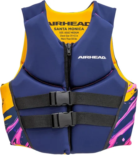 Miniatura 9 de Airhead Chaleco salvavidas Santa Monica de varios tamaños, chalecos de natación para adultos, niños y jóvenes, tela Kwik Dry Neolite - Aprobado por