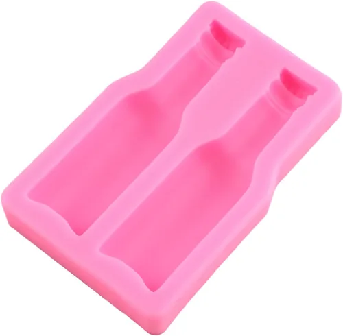 Miniatura 7 de Molde de silicona para botella de cerveza, molde de chocolate de fondant, para decoración de tartas, decoración de cupcakes, pasta de goma