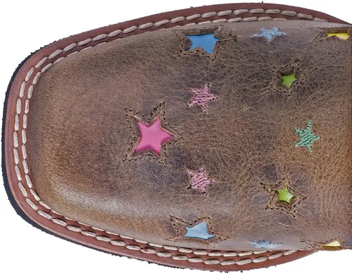 Miniatura 6 de Dan Post Botas Niños Niñas Starlett Punta Cuadrada Botas De Vestir Mid Calf - Marrón