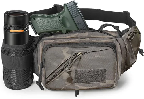 Funda de transporte oculto para pistola en la cintura, bolsa táctica de transporte oculto para pistola, riñonera con funda para pistola de mano y