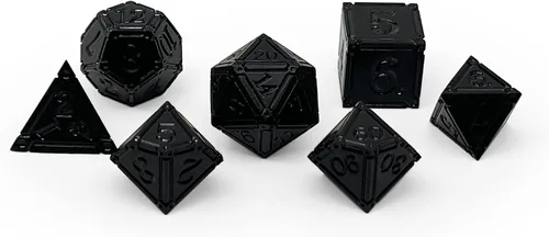 Miniatura 3 de Norse Foundry Ironworks - Juego de dados de metal - Animate Dead - Juego de 7 piezas premium para aventuras de D&D y RPG - Construcción de aleación